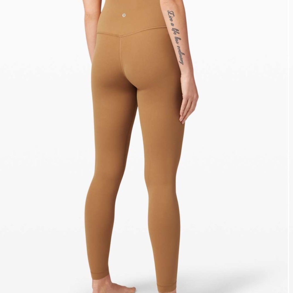 LULULEMON ALIGN PANT 28” INSEAM SZ 4 SADDLE BROWN